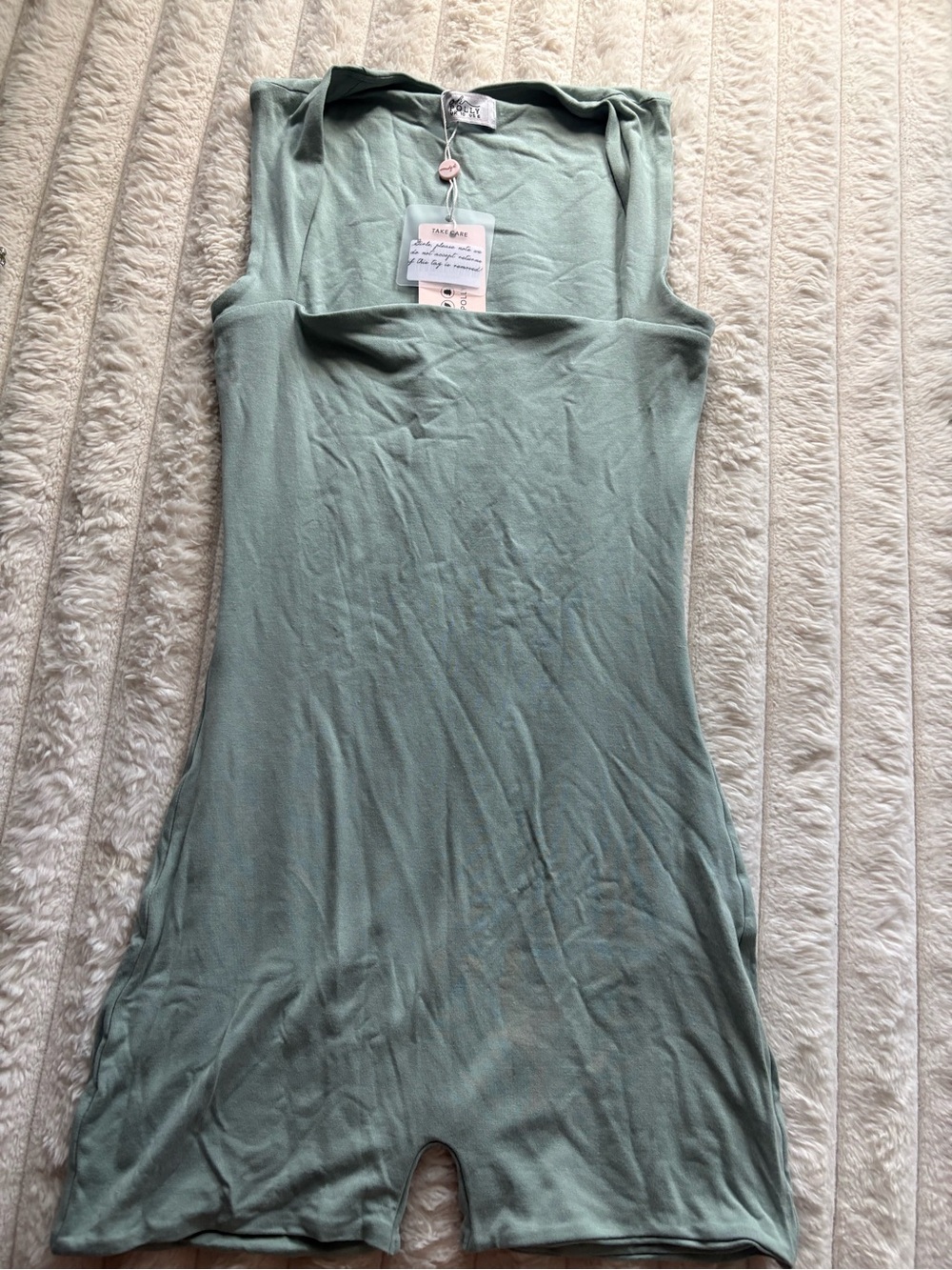 Oh Polly Sage Green Romper